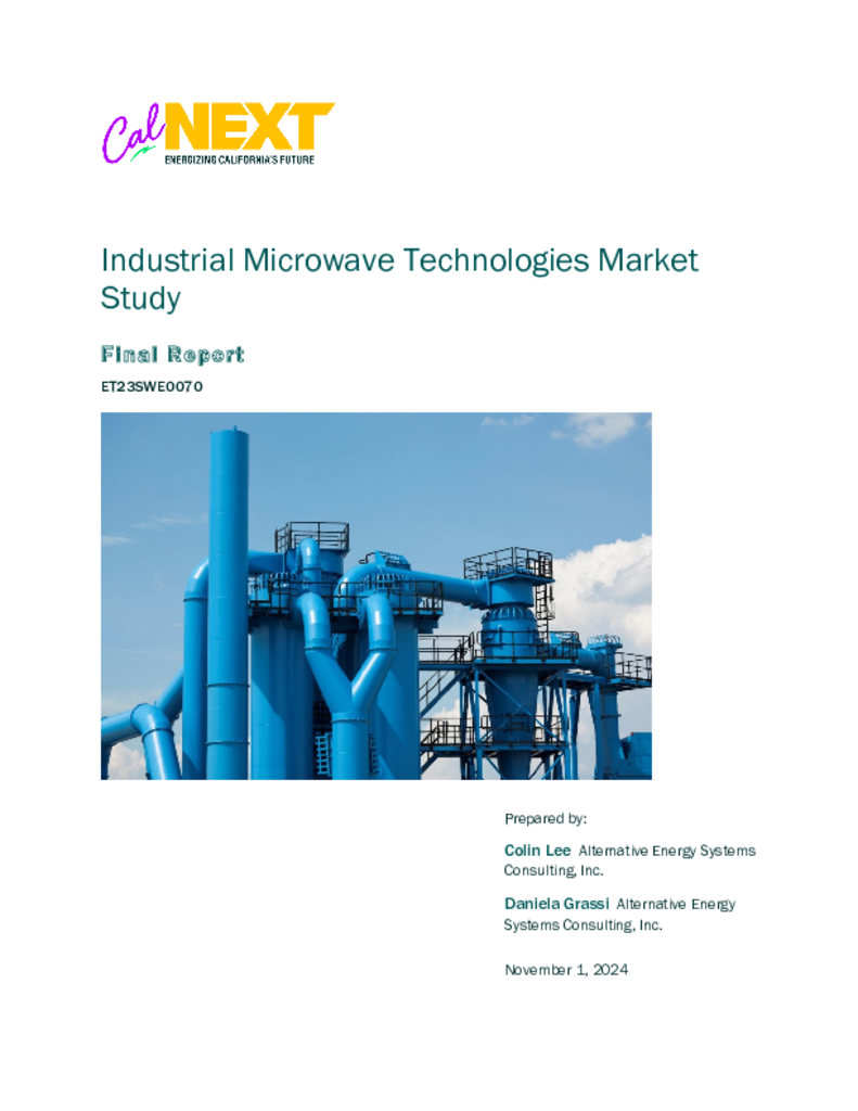 ET23SWE0070 - Industrial Microwave Technologies Market Study Final Report